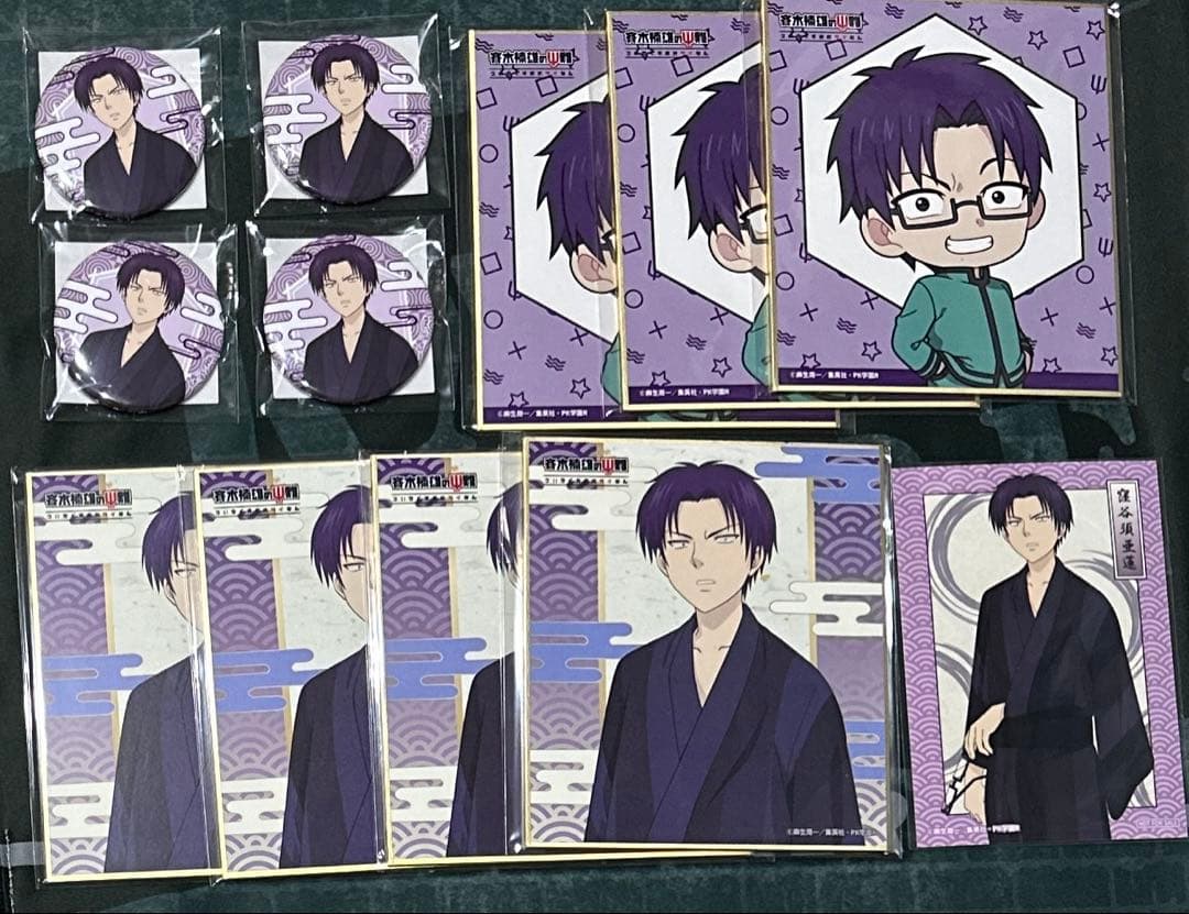 斉木楠雄　FUKUYA フクヤ　ミニ色紙　缶バッジ　特典ブロマイド　窪谷須亜蓮
