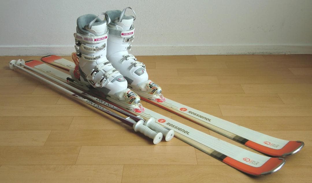 ■■送料無料■ロシニョール■女性用スキーフルセット■板156靴25-25.5■■