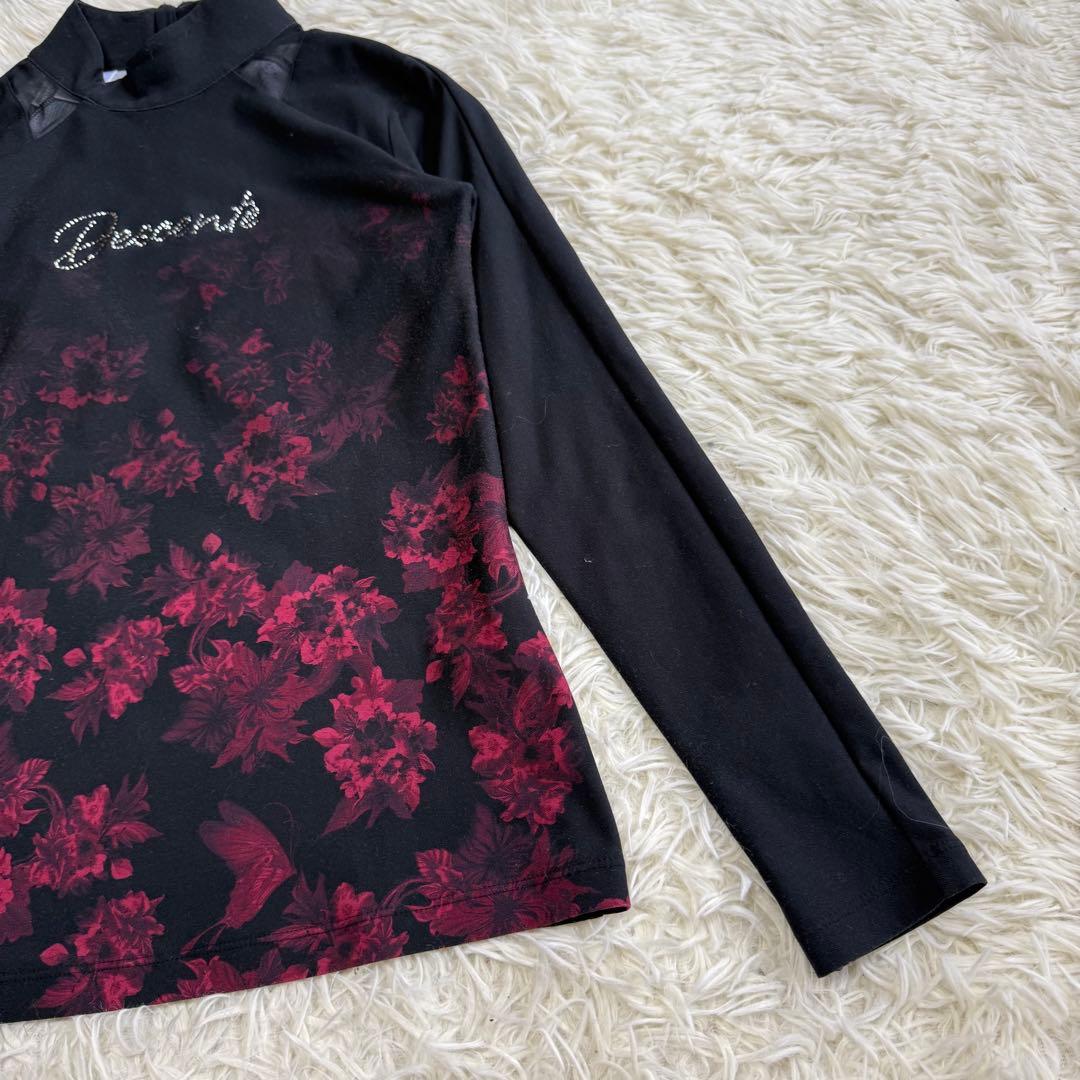 【デサントゴルフリュクス】美品 モックネック 高級ライン Sサイズ レディース