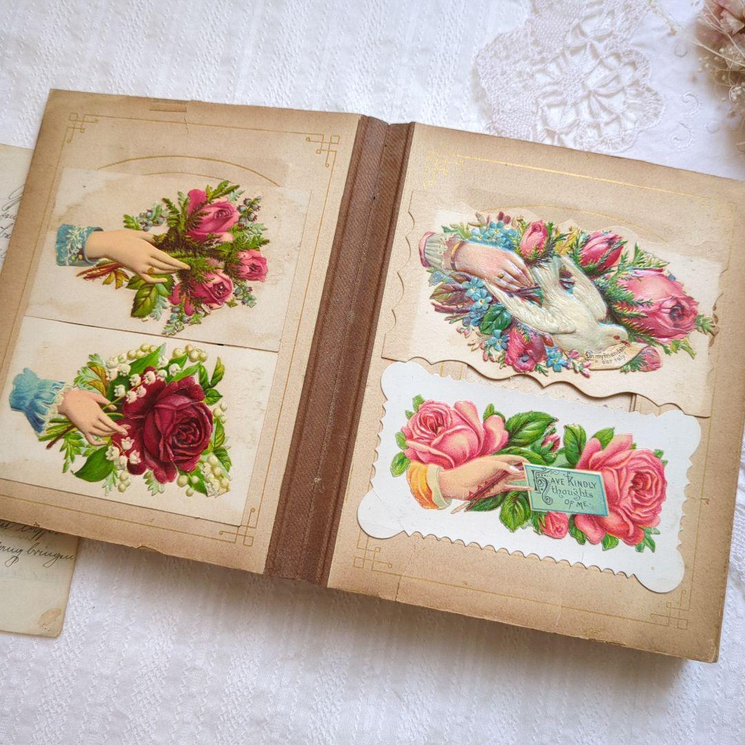 激レア 1900年初頭 コーリングカード コレクション本 クロモス 洋書 古書