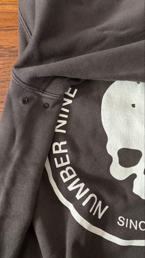 ね*こ様 NUMBER NINE スカルプリント トレーナー