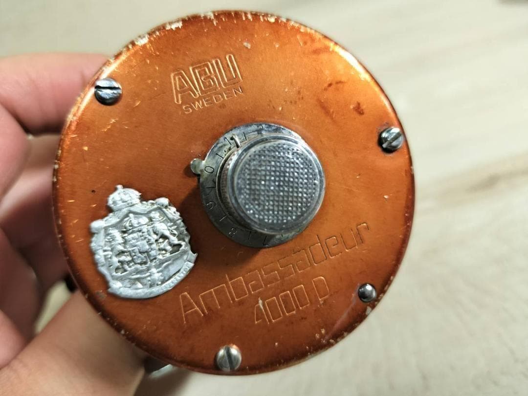 ☆ABU GARCIA アブ アンバサダー 4000D　ビンテージリール　橙