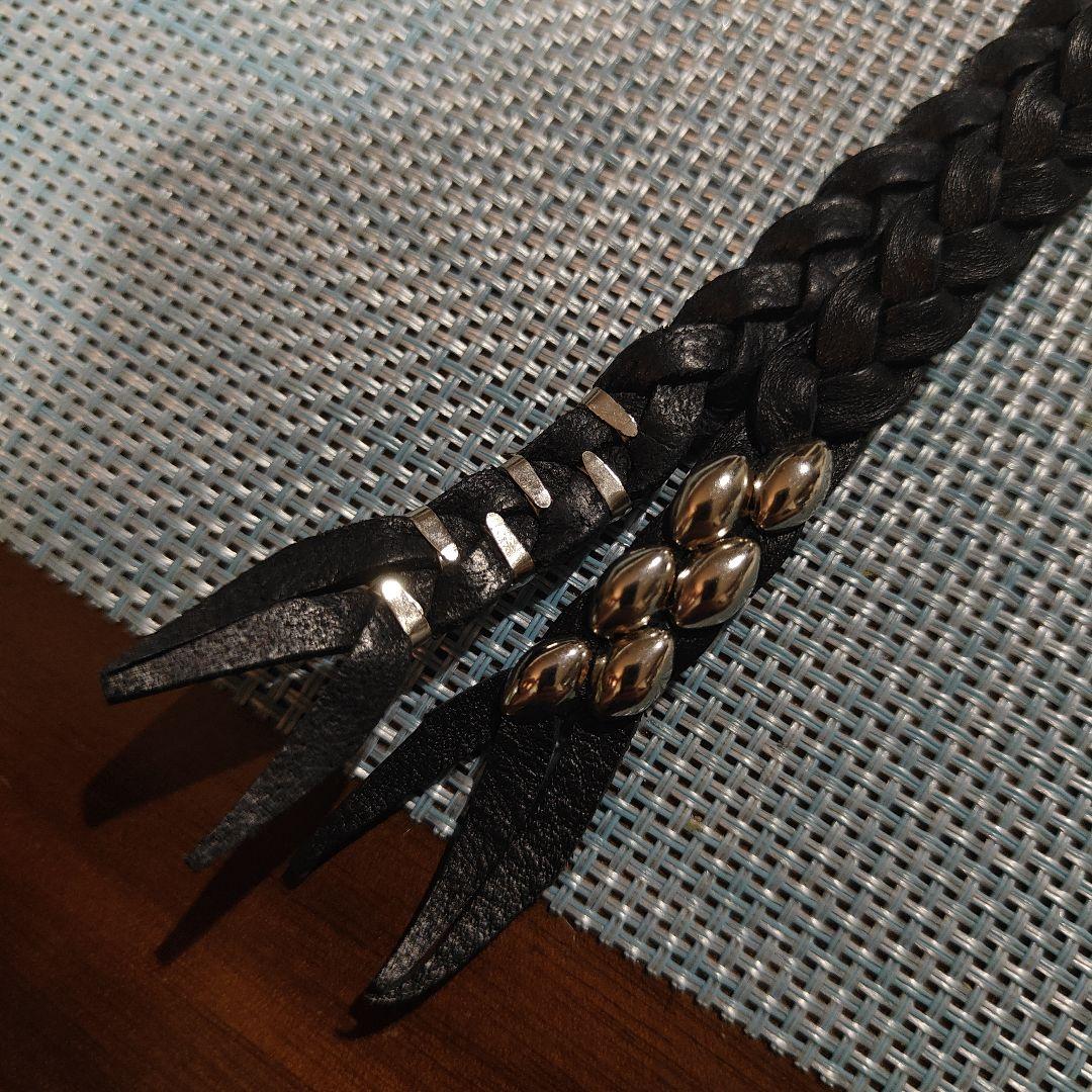 キーリング レザー シルバー ロング HTC