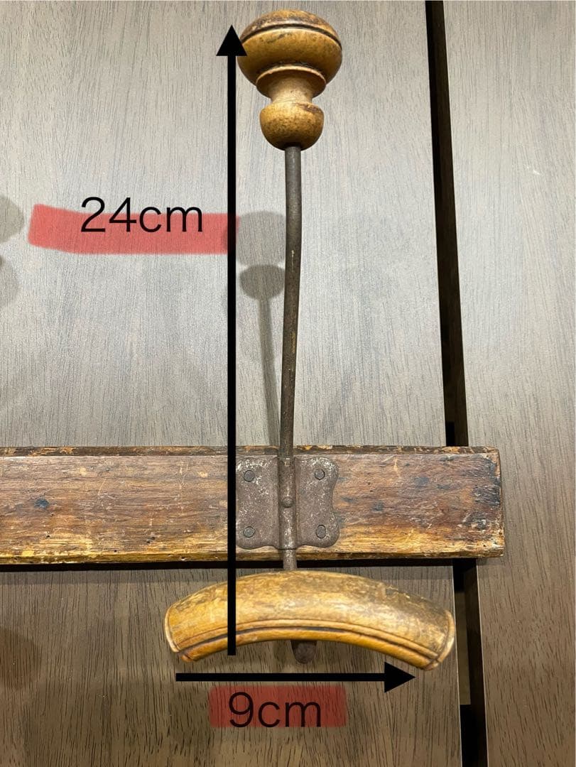 アンティーク 木製 壁掛け ウォールフック