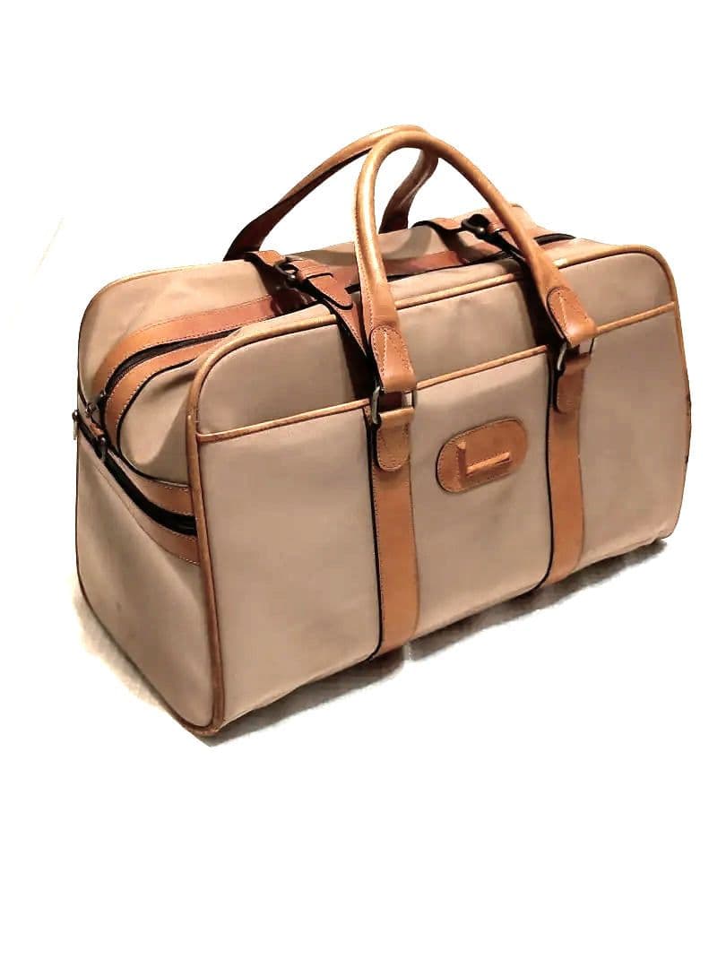 最終値下lancel ランセル　ベージュトラベル バッグ 中型