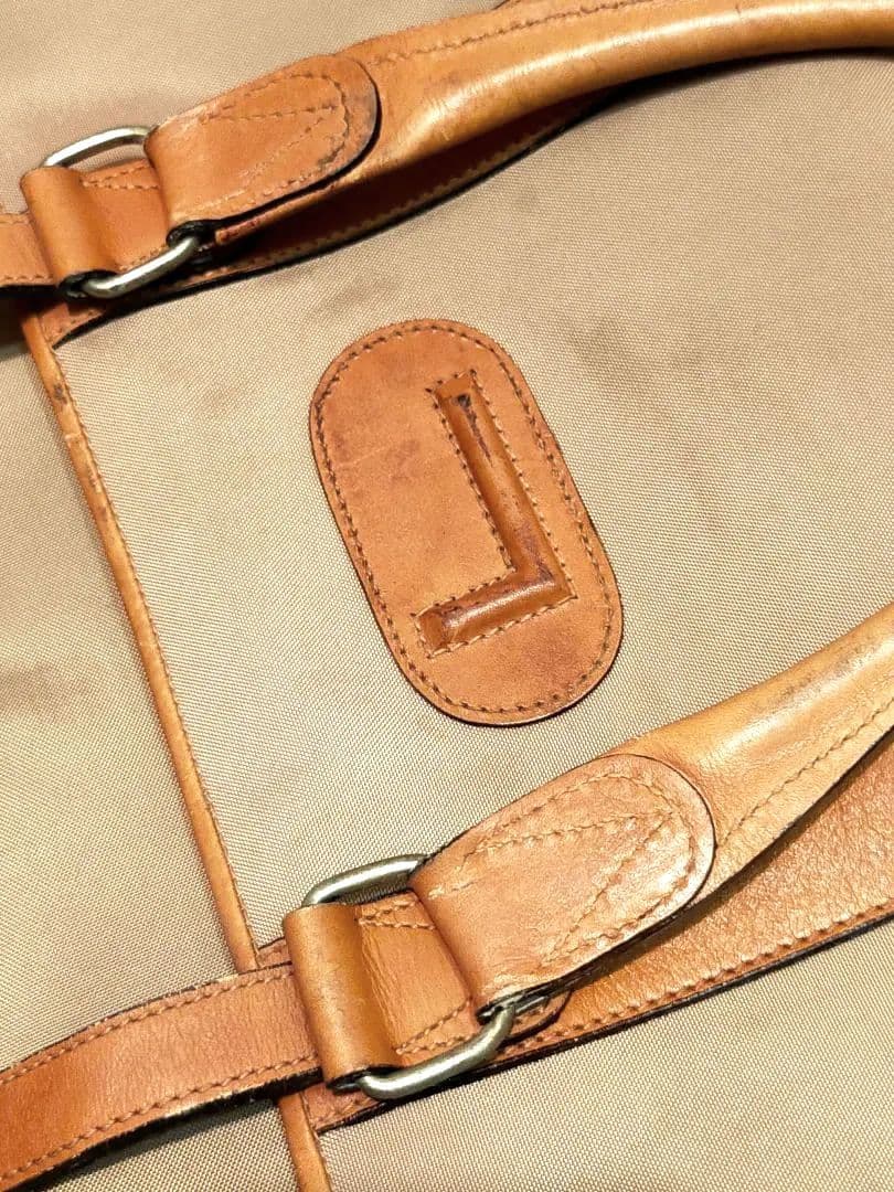 最終値下lancel ランセル　ベージュトラベル バッグ 中型