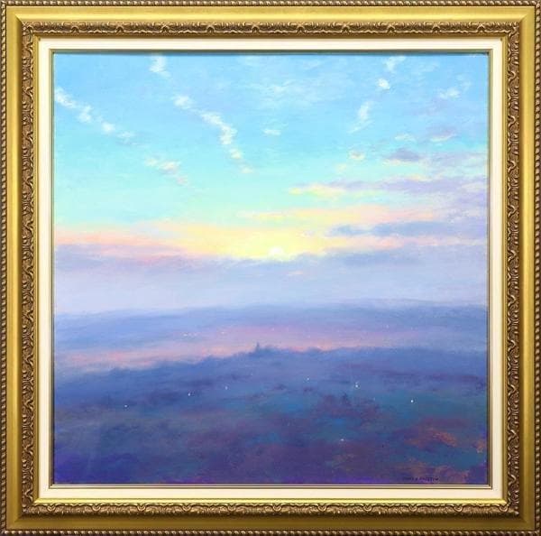 大型油絵 ジェームズ・プレストン James Preston 約30号 証明書