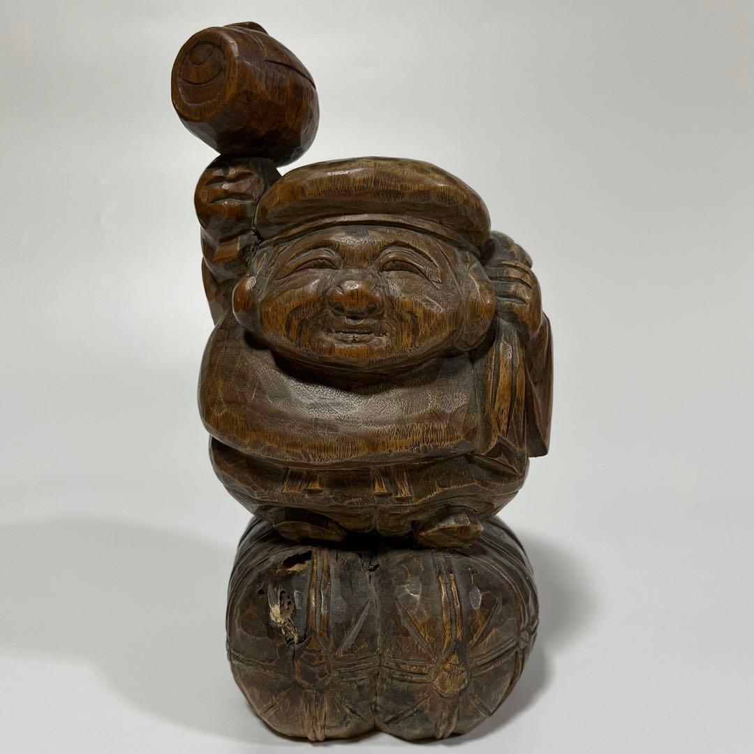 大国様　欅製　木彫り