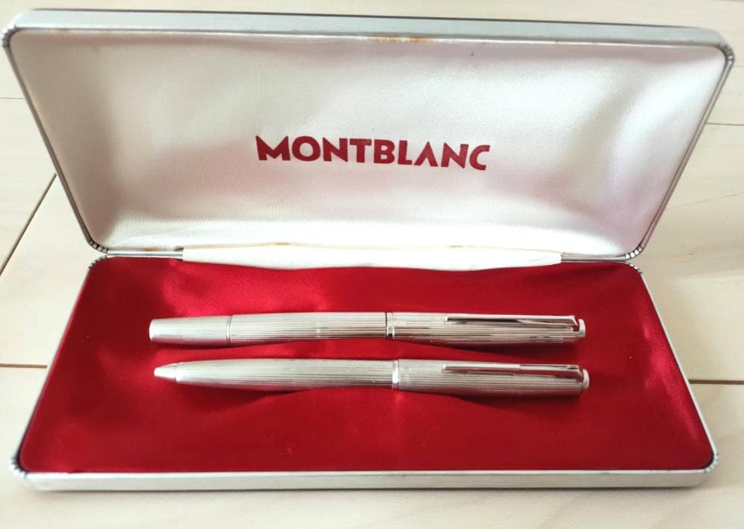 モンブラン 925シルバー 1266 万年筆 1866 ボールペンセット 18K