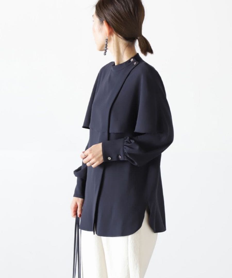 VERMEIL par iena バックサテン　ケープブラウス 卒業式　入学式