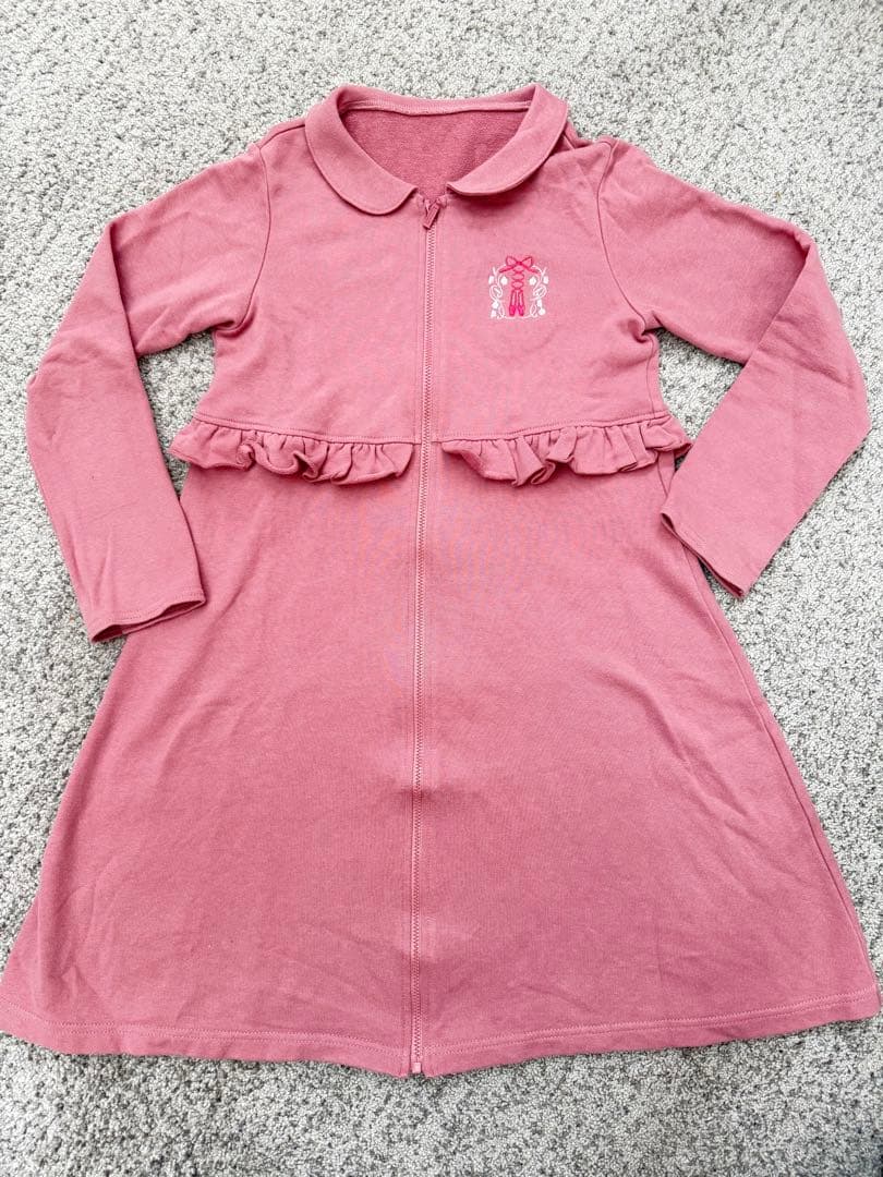 chacott チャコット　ジップアップワンピース　ピンク140k