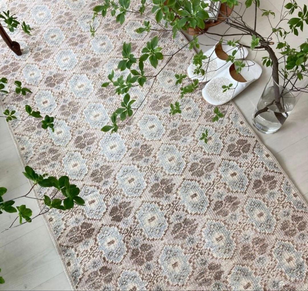 ロング/モロッカンタイル　トルコヴィンテージラグ