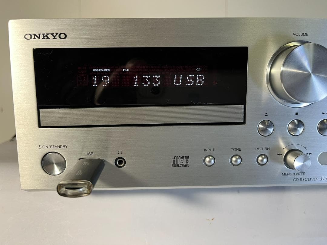 ONKYO オンキョー CR-555 CDレシバーアンプ/本体のみ中古品⑤