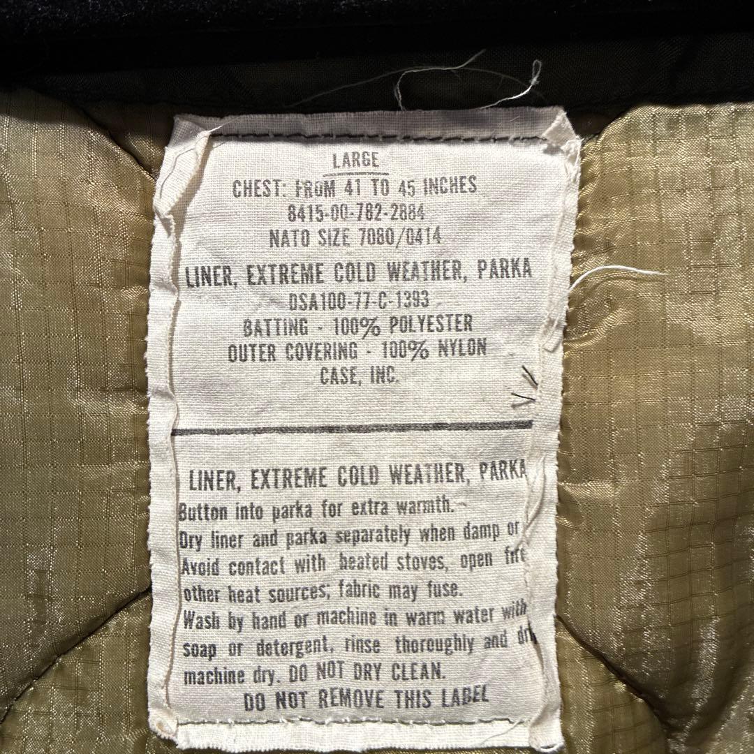 1980'sUS ARMYM-65 fishtail parkaフルセットL