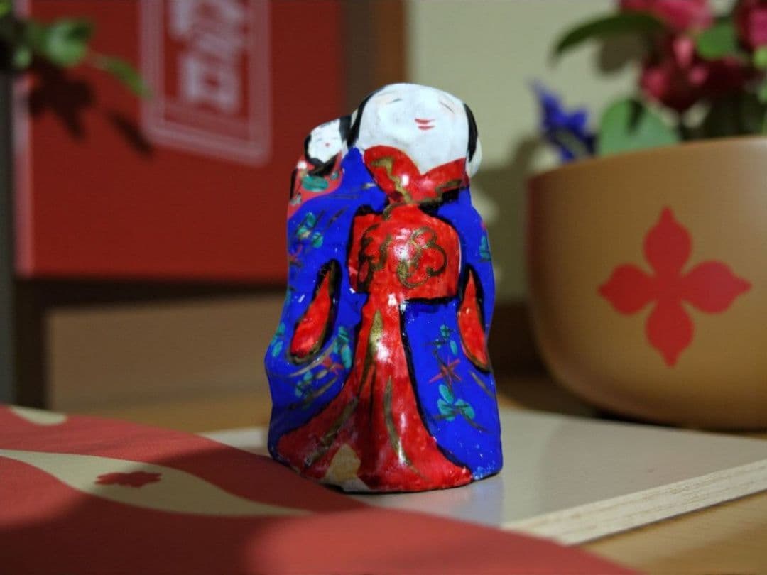 郷土玩具　香川　高松張子　子守でこ　作者:宮内フサ　　F