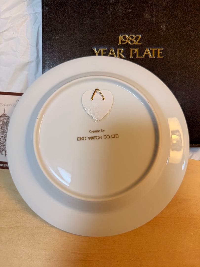 【希少・箱付き】LONGINESロンジン1982YEARPLATE 記念プレート
