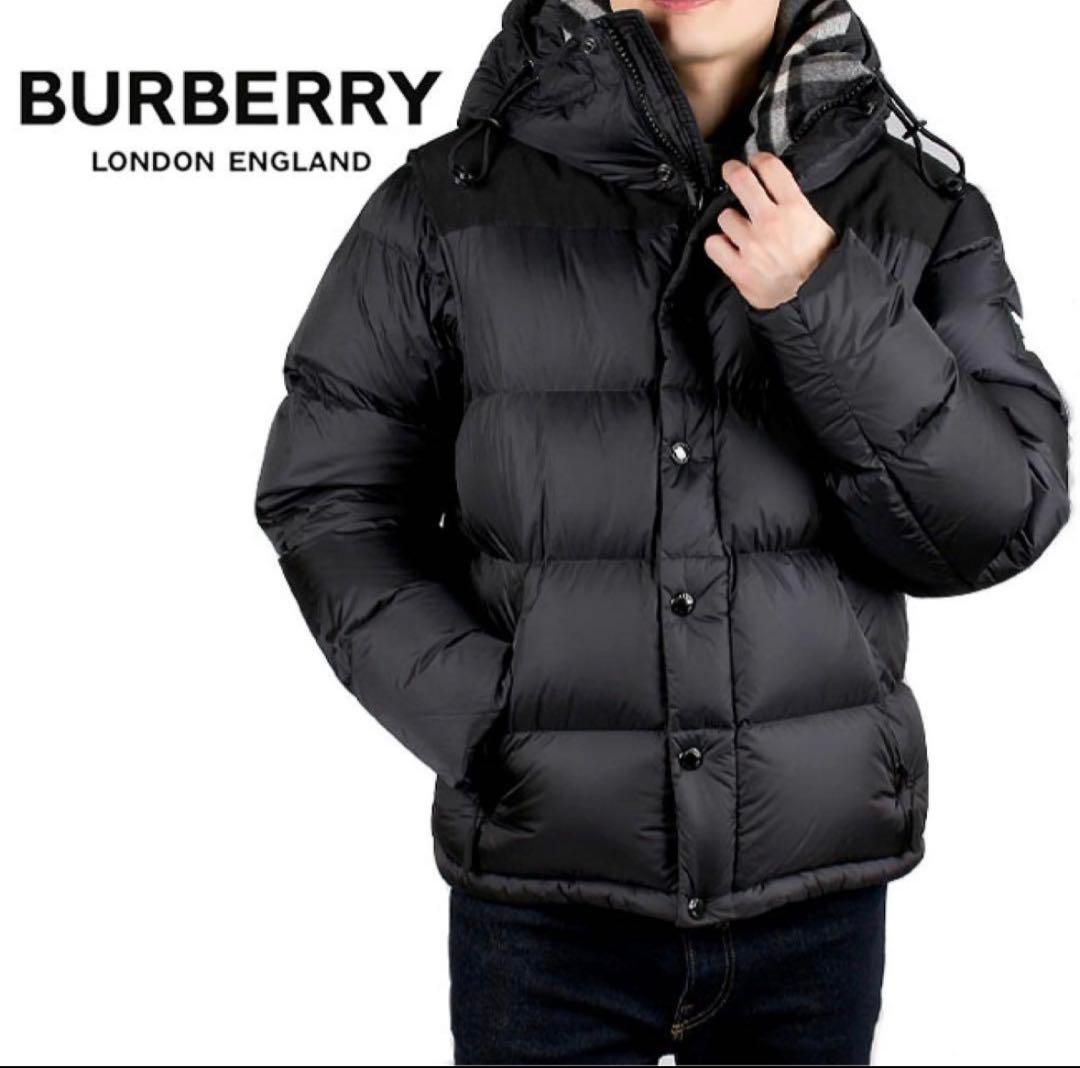 バーバリー LOCKWELL メンズダウンジャケット ブラック