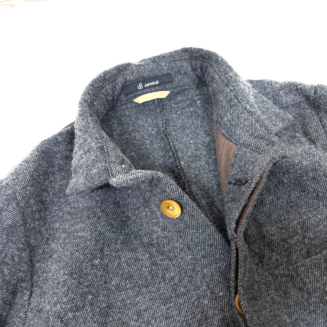 ジョンブル JOHN BULL ツイードウールオールインワン つなぎ M