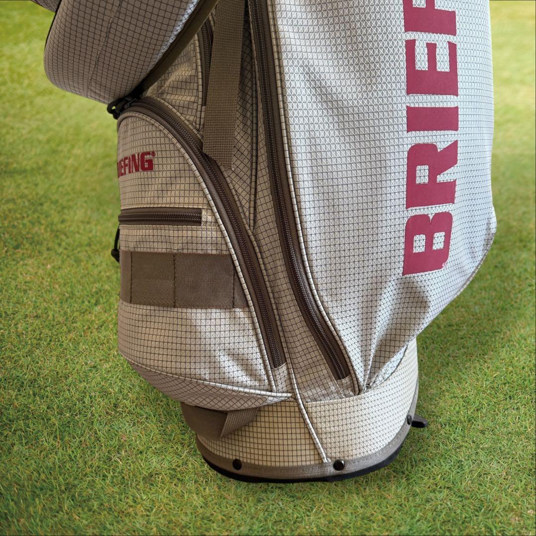 ブリーフィング　キャディバッグ　CR-7 ショルダー　スタンド式　軽量　グレー