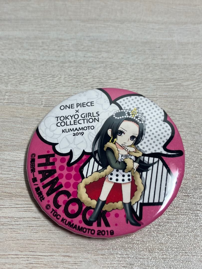 ワンピース 東京ガールズコレクション TGC 熊本 限定　ハンコック 缶バッジ