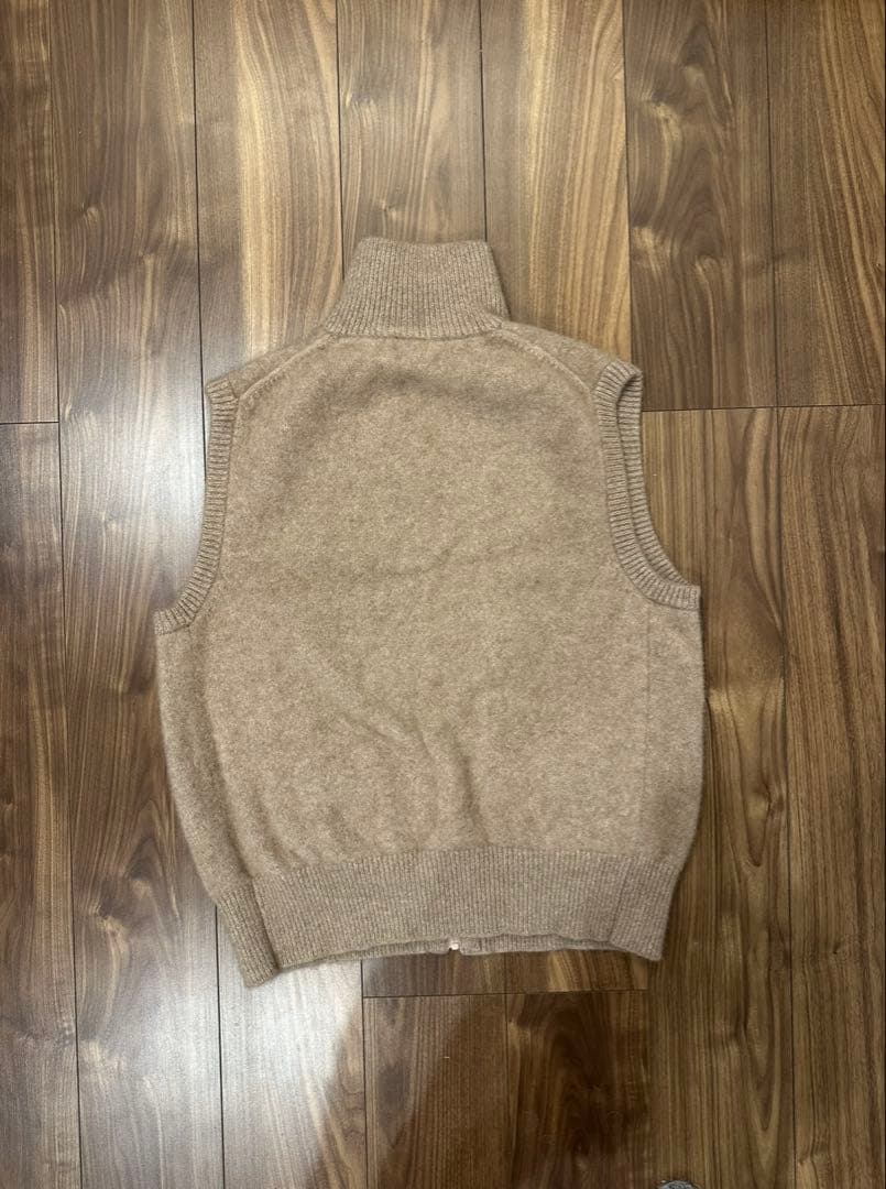 maatee&sons 23aw CASHMERE 強縮絨 JIP VEST