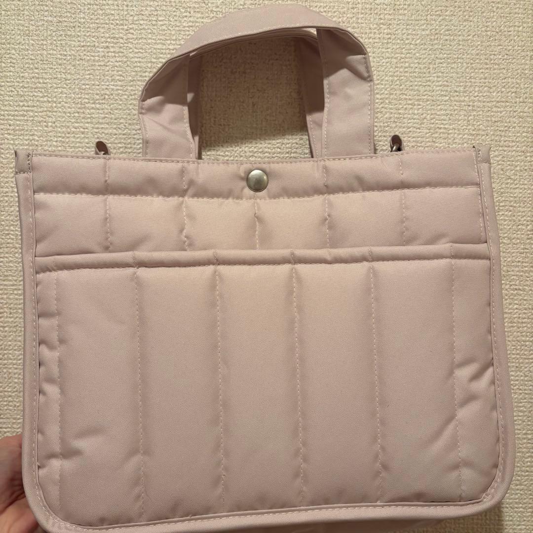 ジェラートピケ お散歩バッグ ナイロンキルティングトートバッグ