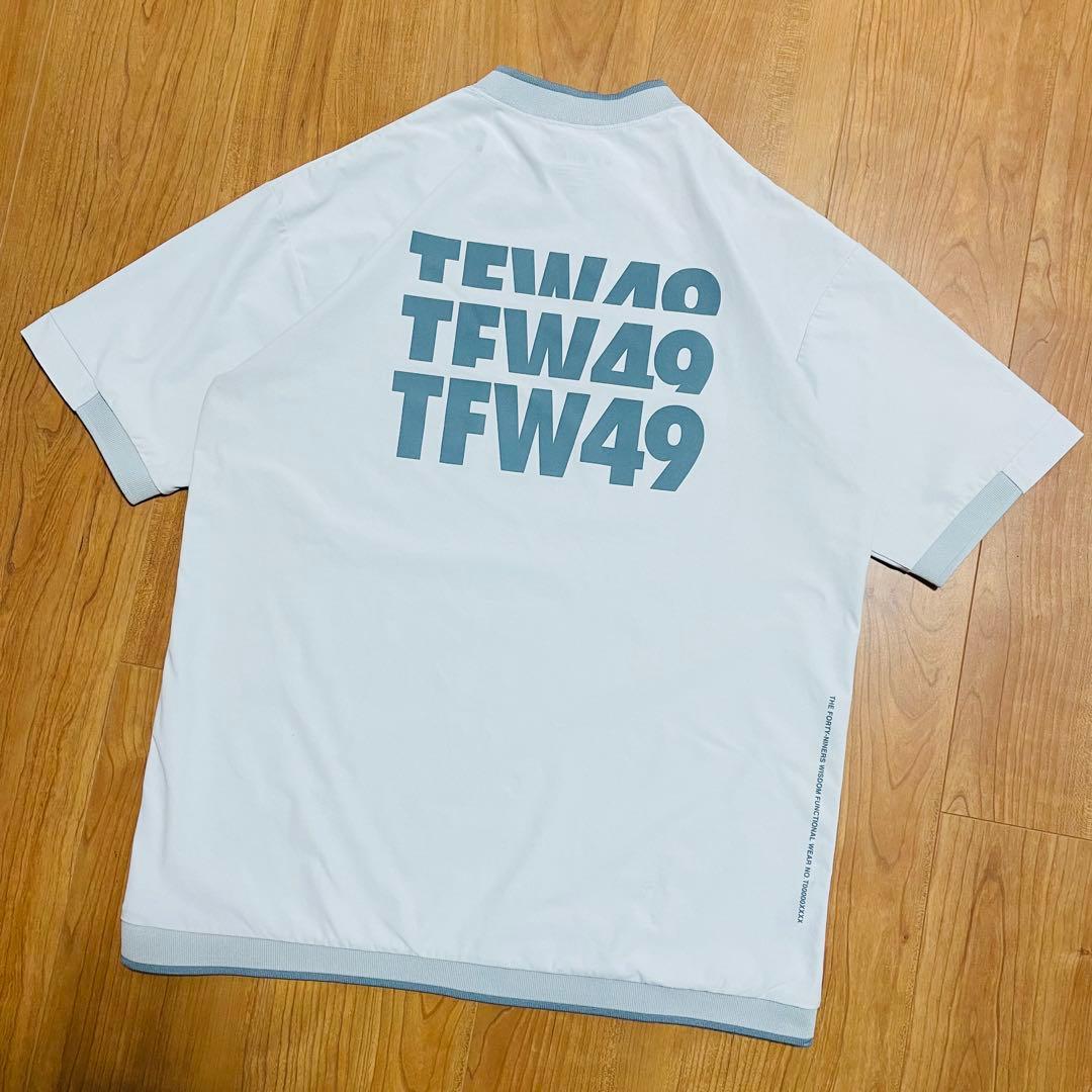 TFW49 モックネック　Tシャツ ライトグレー　M junhashimoto