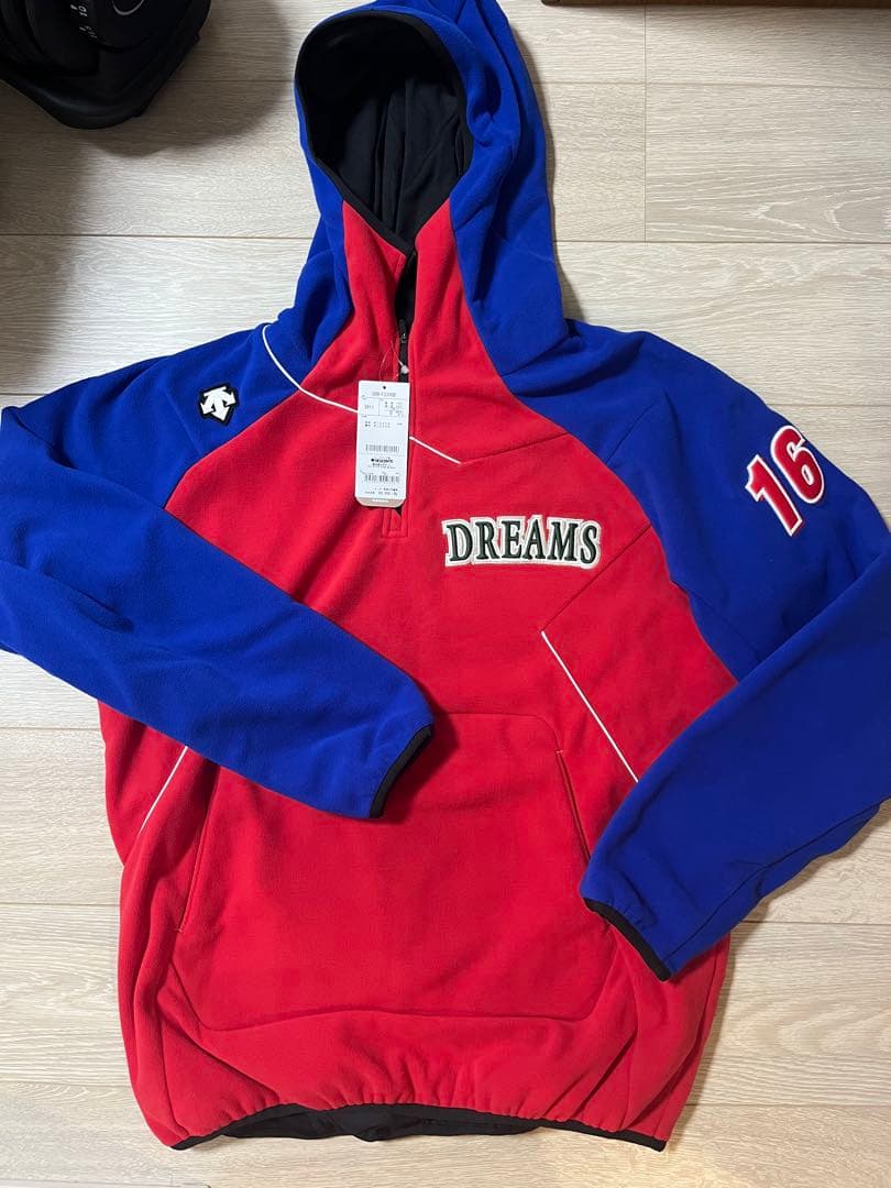 DESCENTE フード付きジャケット CDB-F2360B 赤青 Oサイズ新品