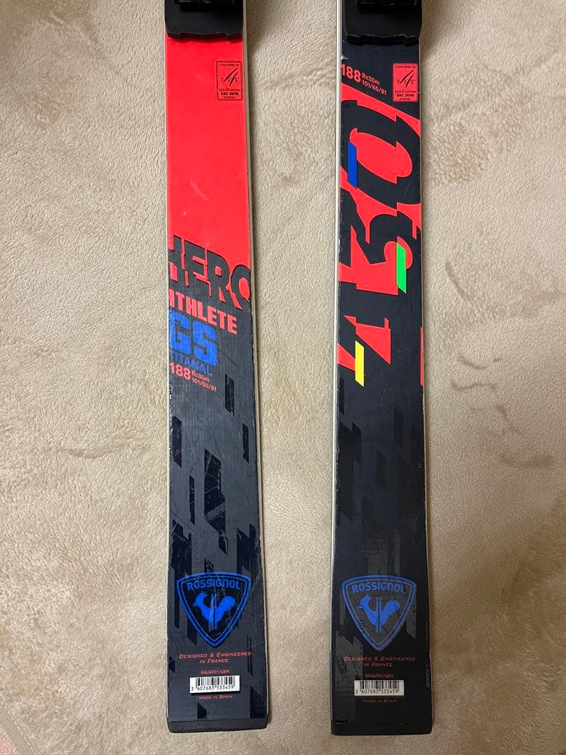 ROSSIGNOL HERO Athlete G5 スキー板 188cm