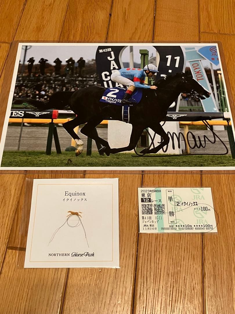 イクイノックス　鬣たてがみ2023ジャパンカップ　C・ルメール騎手直筆サイン入り
