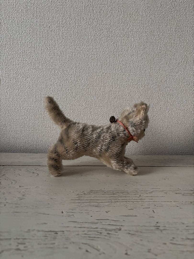 アンティーク ネコ シュタイフ ハーマン 猫 キジ トラ タビー ヴィンテージ