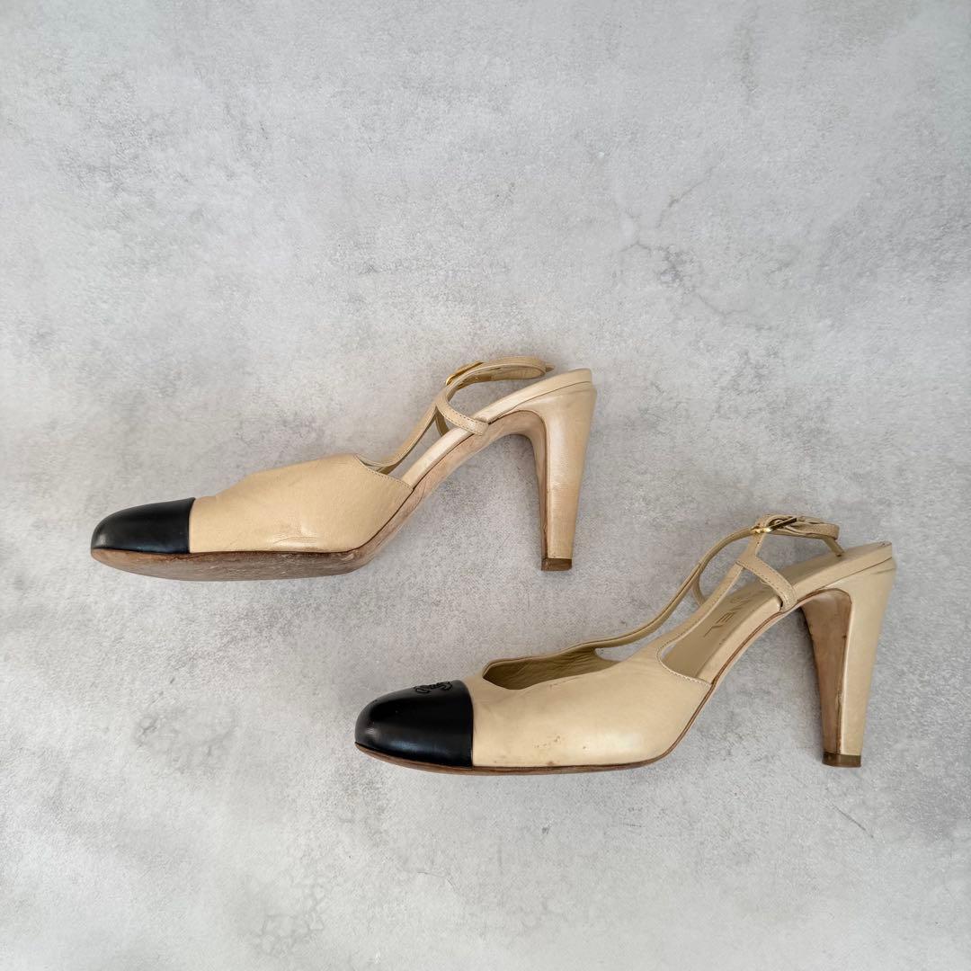 靴 Vintage Chanel Slingback Heels 41