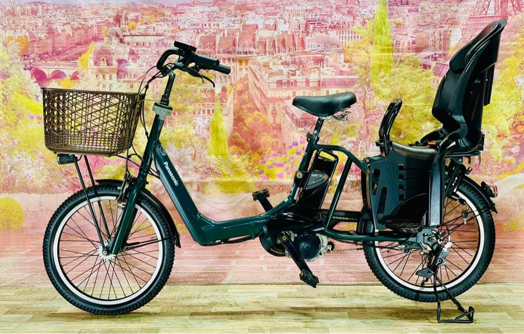K0765 電動自転車パナソニック ギュット 子供乗せ 20インチ 送料無料