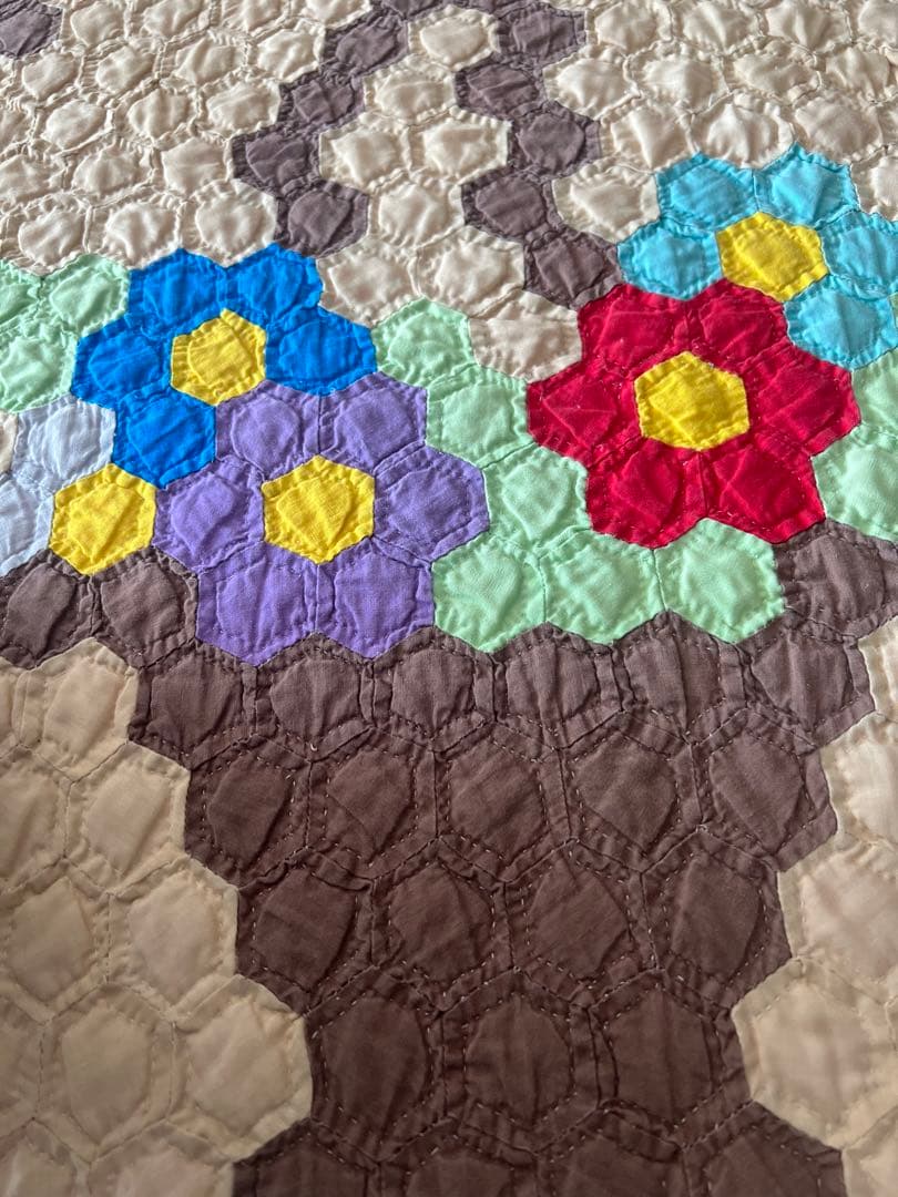 アンティークキルト✴︎フラワーバスケットキルト