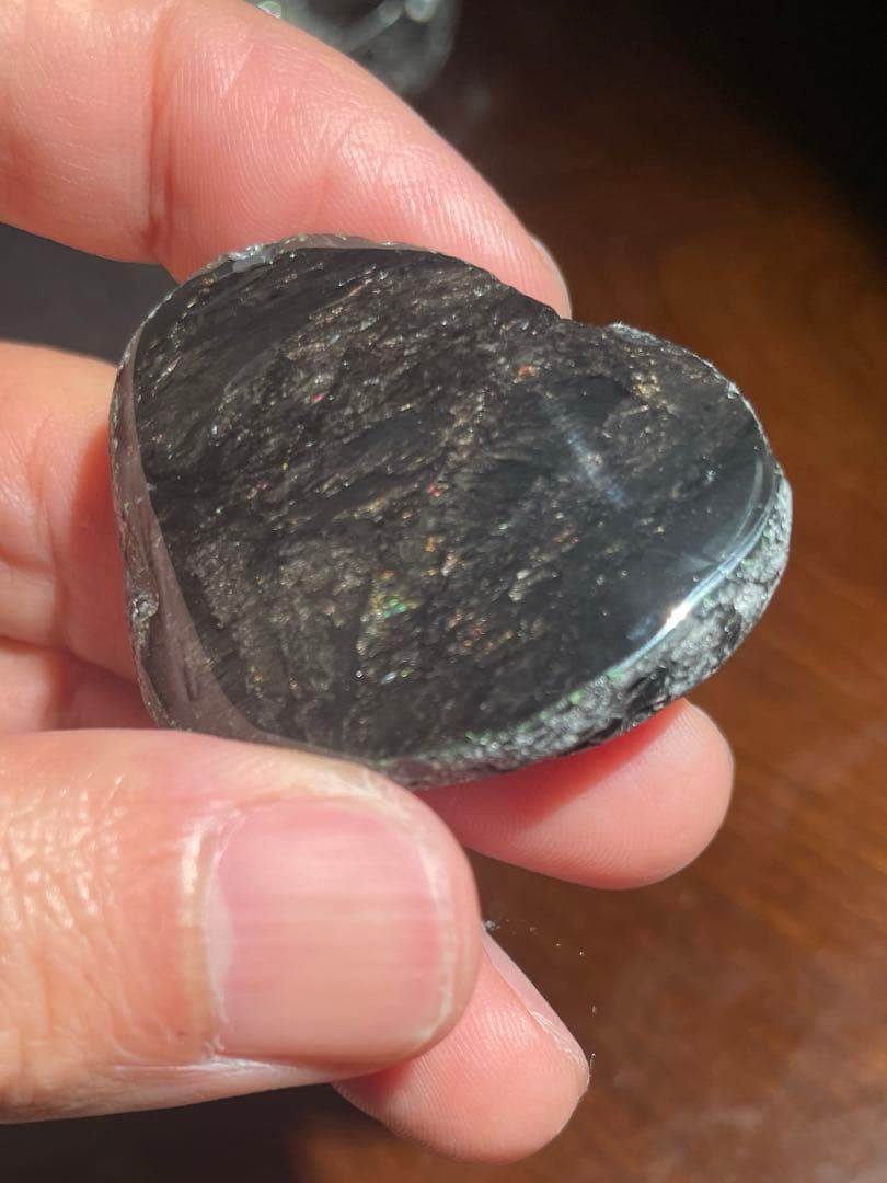 研磨品　十勝石玲瓏　スペシャルゴールデンレインボー