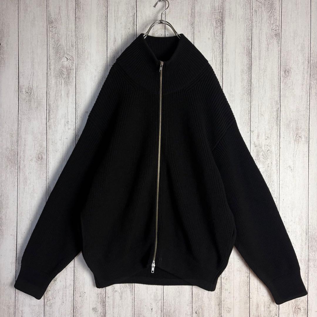 【人気デザイン】シュタイン☆ドライバーズニット オーバーサイズ stein 黒色