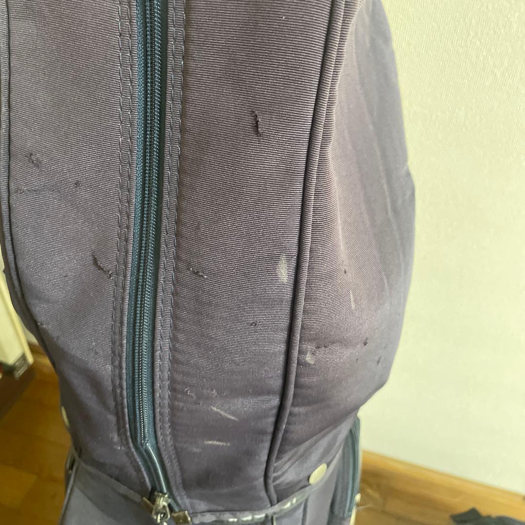 adabatネイビーキャディバッグ，ゴルフバッグ，シューズケース３点セット