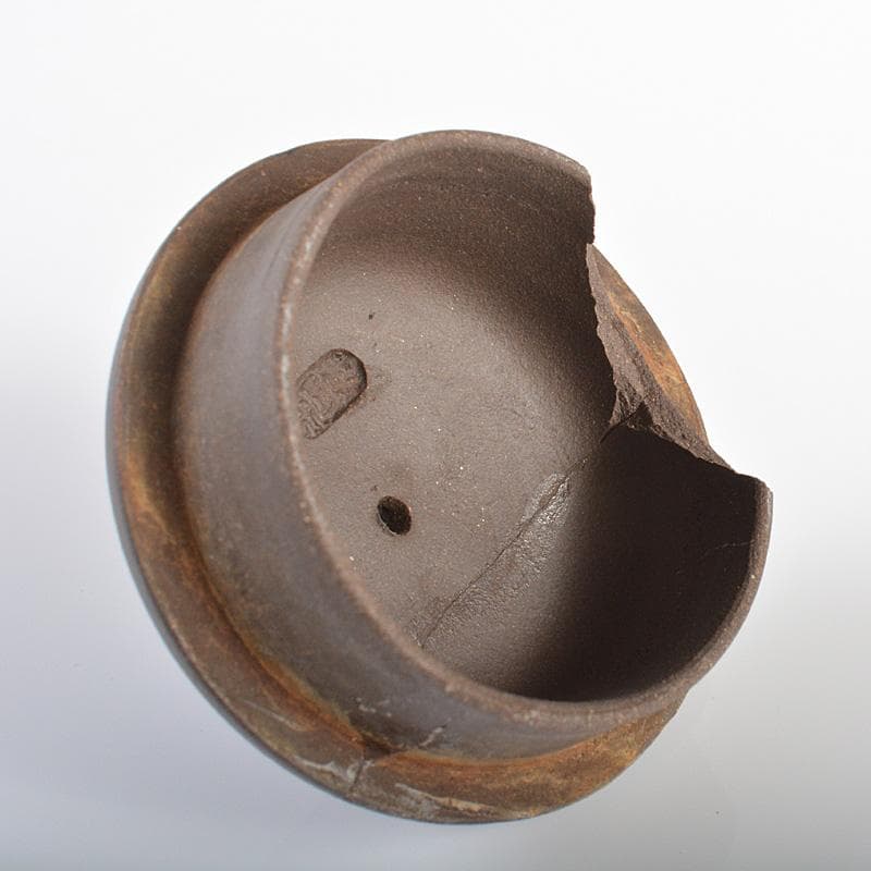 中国　紫砂　朱泥　縄文　急須　茶壷　在銘　C　R6263