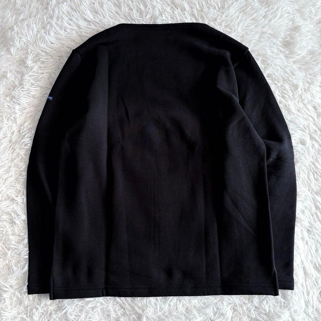 新品タグ付き ループウィラー ビームスプラス スウェット ボートネック 黒 L