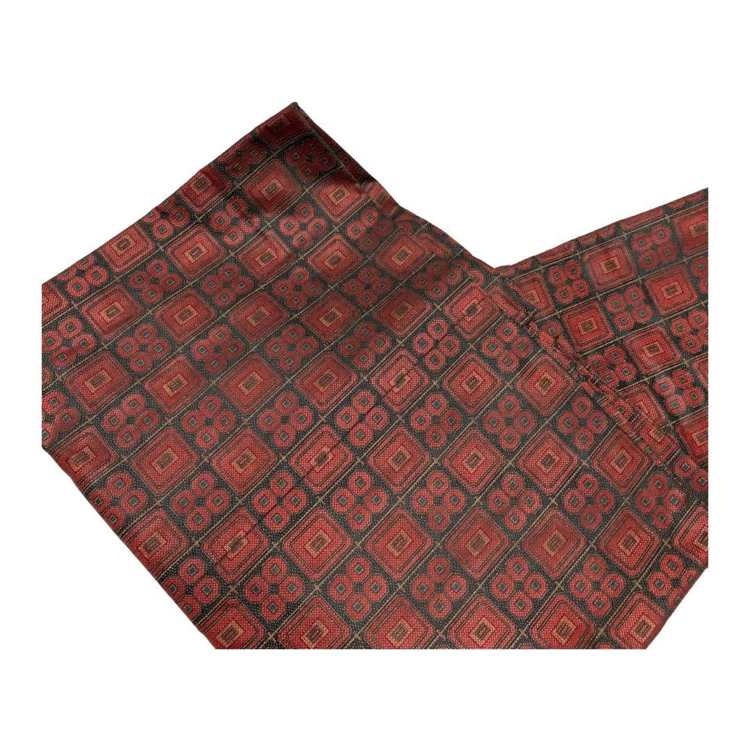 共布4点セット 着物・道行コート・草履・バッグ　昭和アンティーク