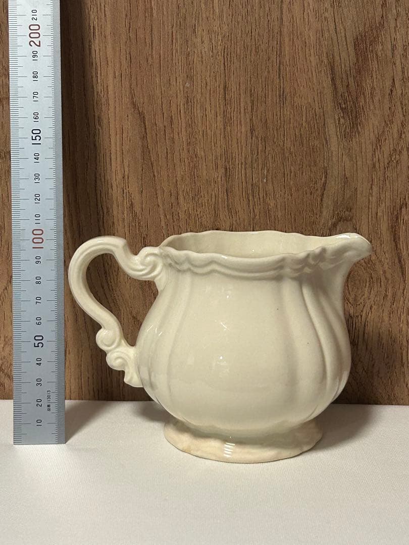 フランスアンティーク サルグミンヌ 花リムのクリーマー ピッチャー ミルクポット