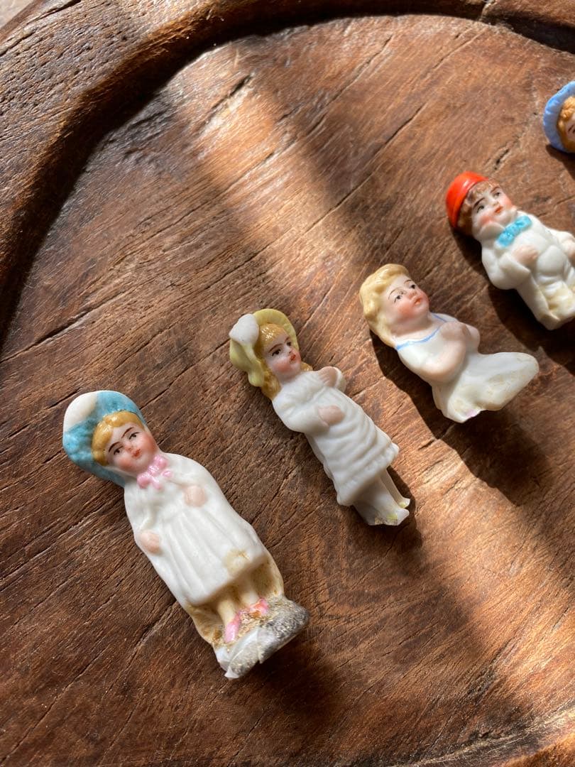 みくる　ドイツ　アンティーク　ミニ　ビスクドール　5体　陶器