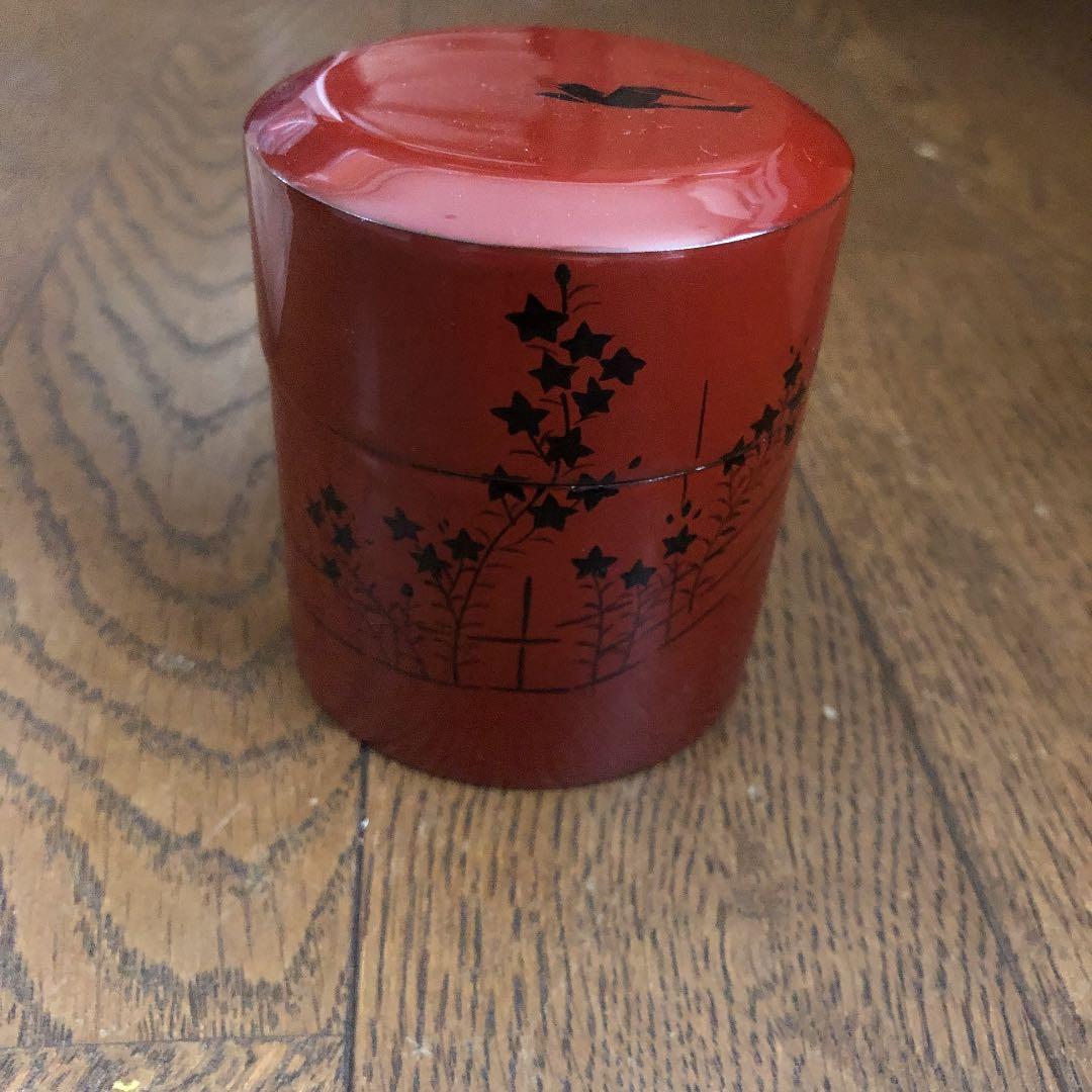 茶道具 棗 光雲作 卯花垣に郭公 面中次