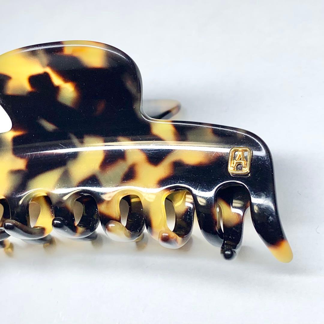 希少 アレクサンドルドゥパリ ヘアクリップ ベッ甲風 ブラウン Mサイズ