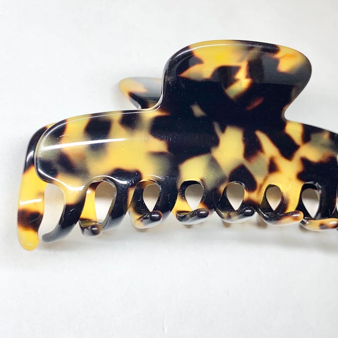 希少 アレクサンドルドゥパリ ヘアクリップ ベッ甲風 ブラウン Mサイズ