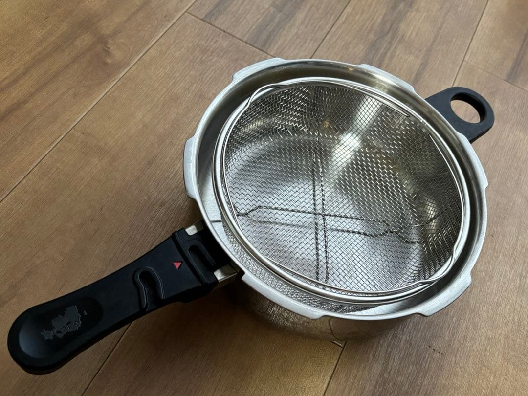 アサヒ軽金属　活力鍋3.0ℓ 蒸し器　レシピ本付き