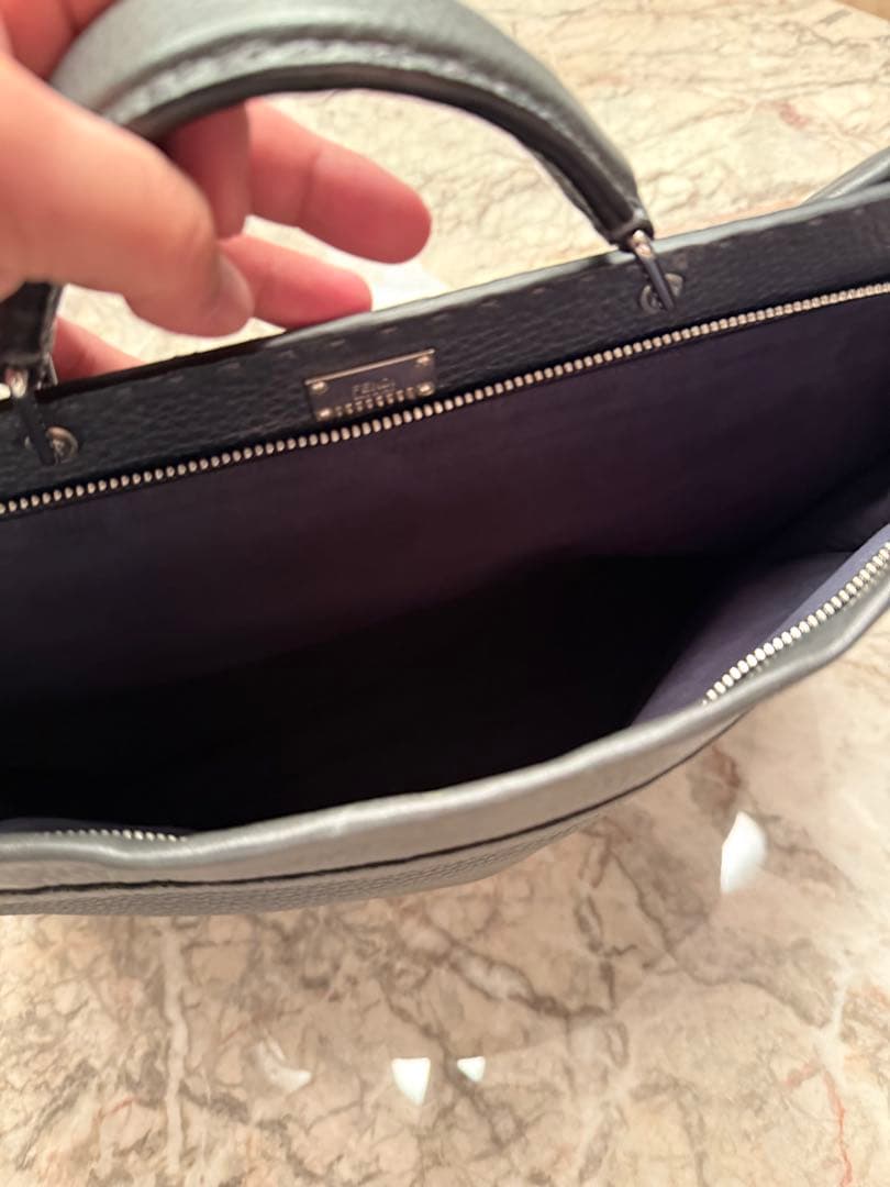 FENDI ビジネスバッグ ブラック レザー