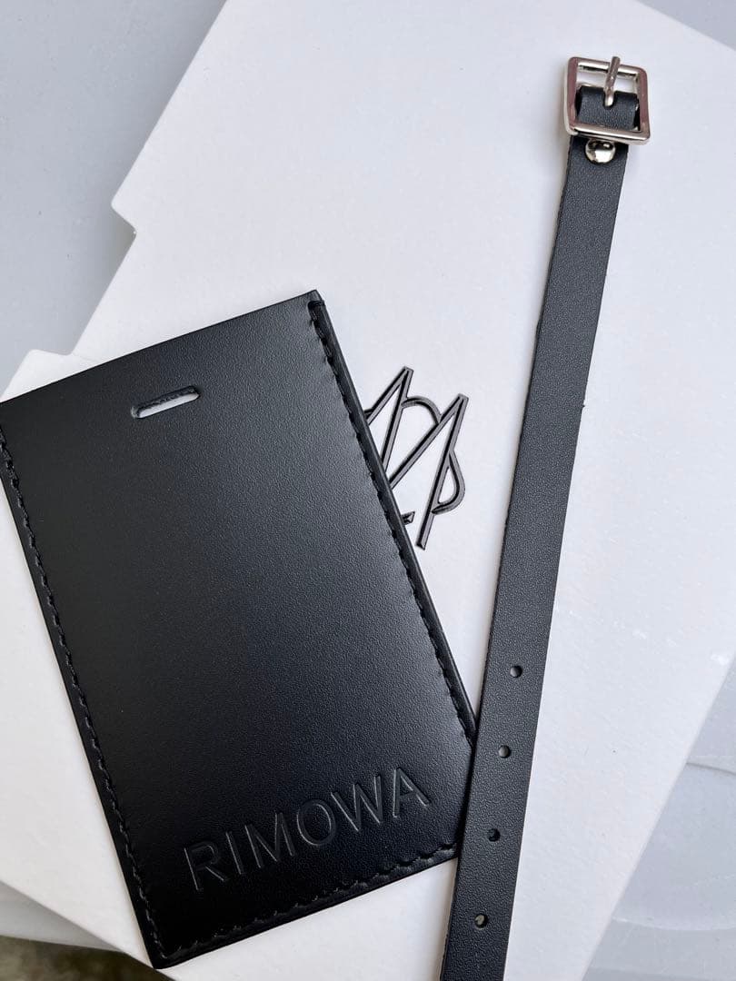 【未使用】RIMOWA リモワ レザー ラゲージタグ ネームタグ