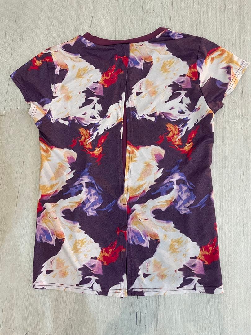 Admiral テニスウェア ワインレッド フラワーパターン　Mサイズ