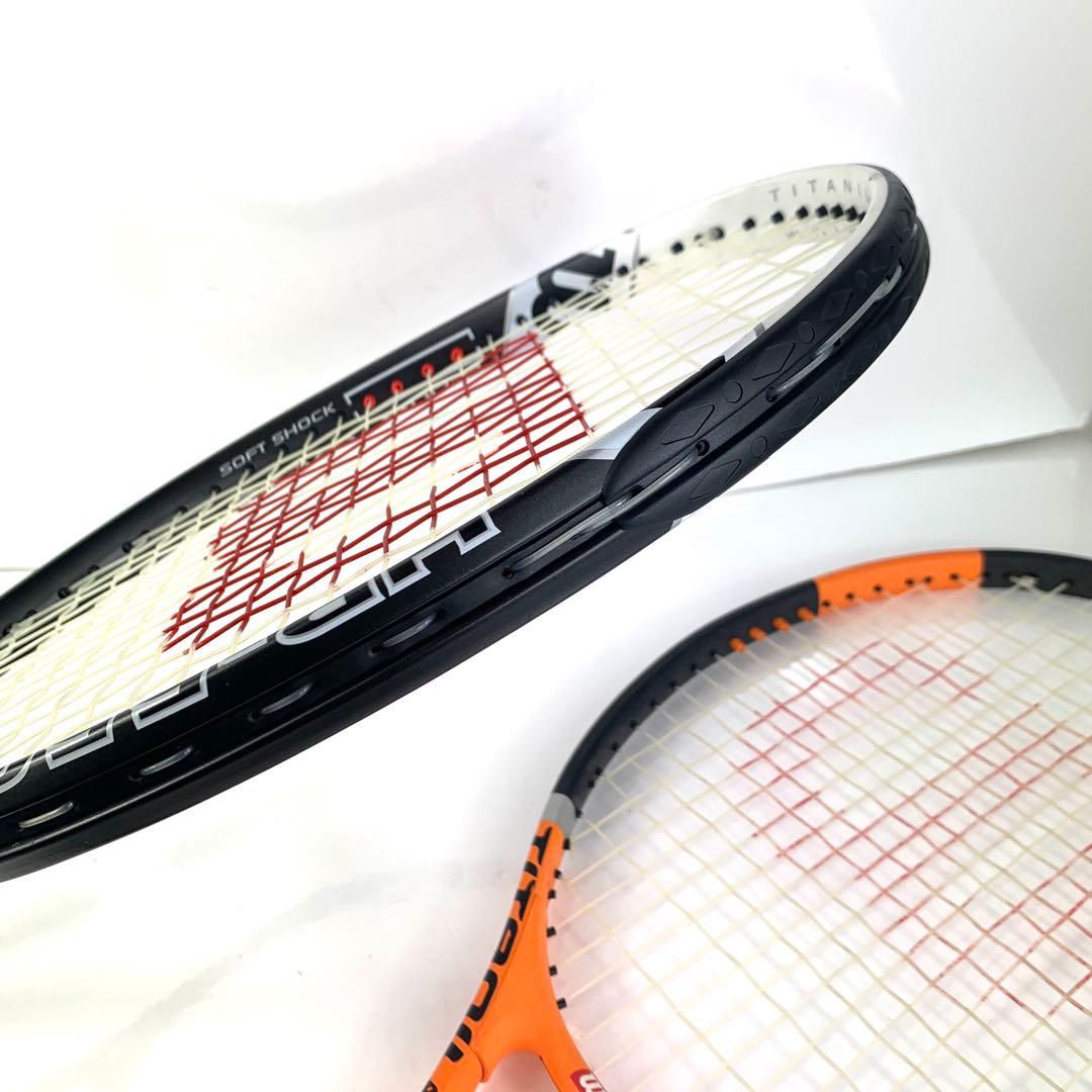 Wilson 硬式テニスラケット 2本セット HR-5500 極美品 チタニウム